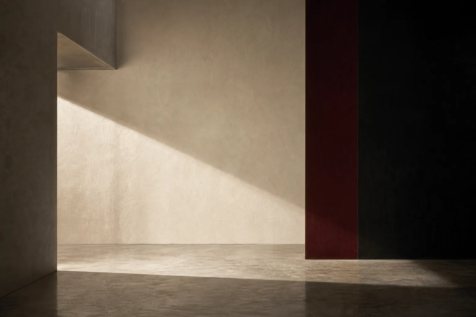 Abstract architectural study of light, shadow and proportion