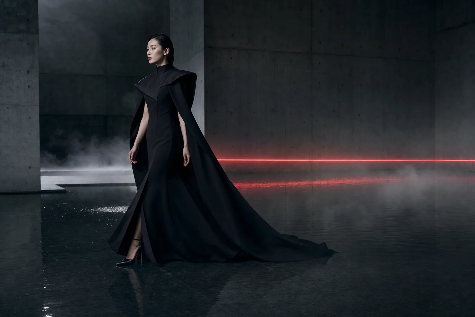 Study 04 / Afterlight — AI-generated ENORA TOKYO campaign study