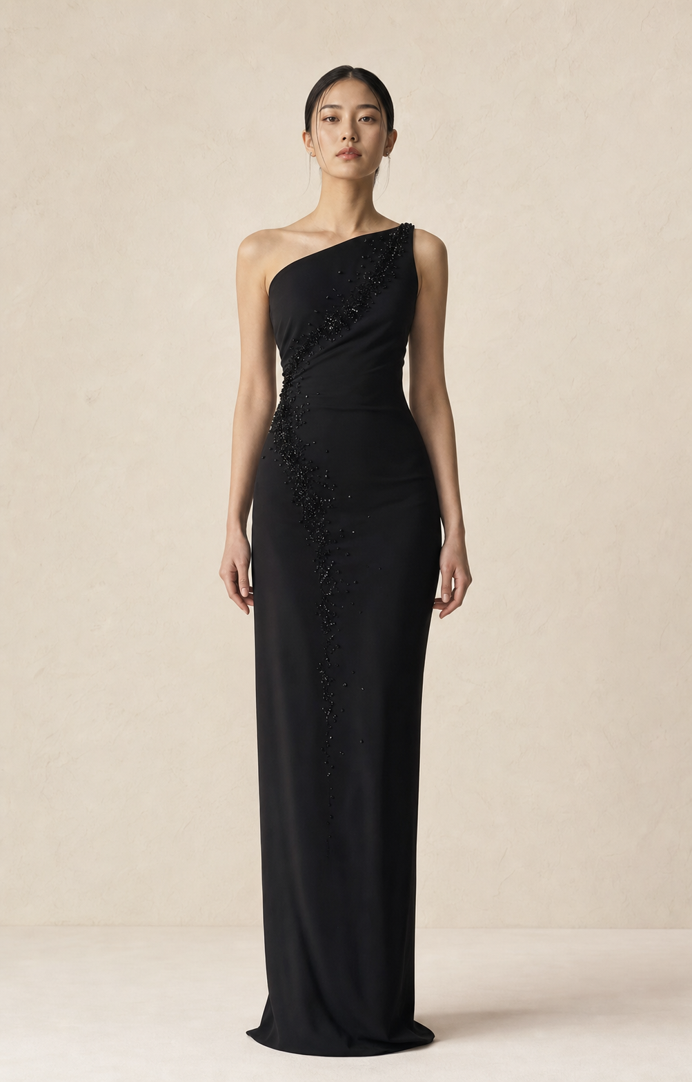 Nocturne Column Gown prototype